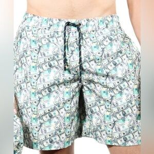 Luchiano Visconti trunks Mustaches & Money swimwear size medium